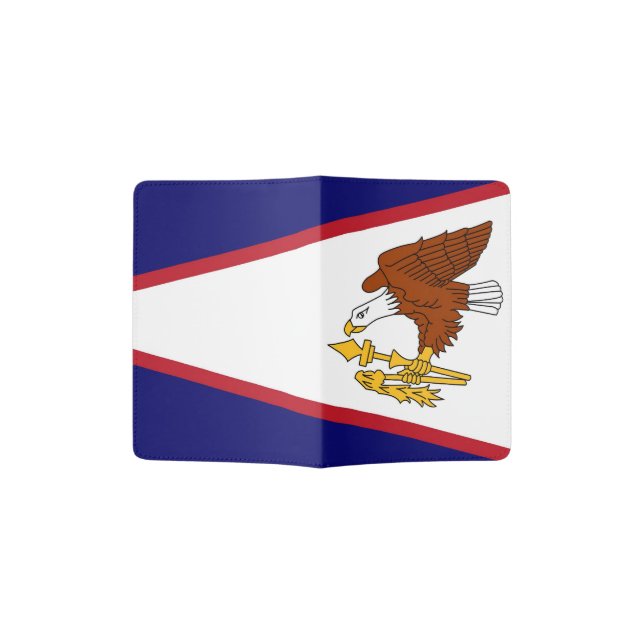 Passport Holder with flag of American Samoa (Opened)