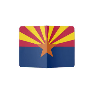 Passport Holder with flag of Arizona, USA