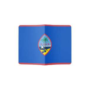 Passport Holder with flag of Guam, USA