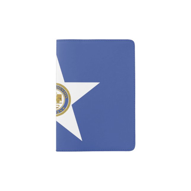 Passport Holder with flag of Houston (Front)