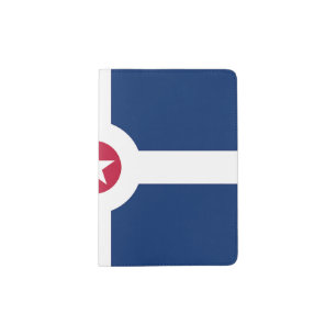Passport Holder with flag of Indianapolis