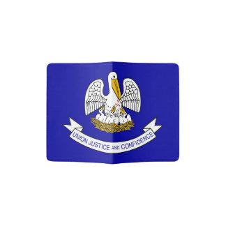Passport Holder with flag of Louisiana, USA