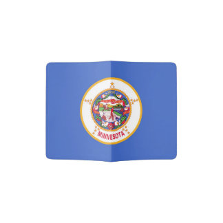 Passport Holder with flag of Minnesota, USA