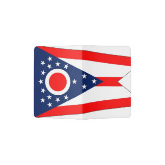 Passport Holder with flag of Ohio, USA