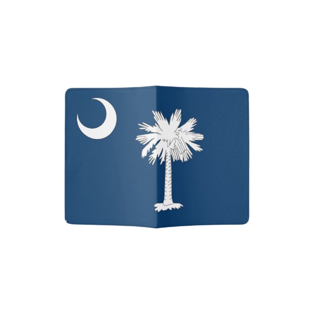 Passport Holder with flag of South Carolina, USA (Opened)