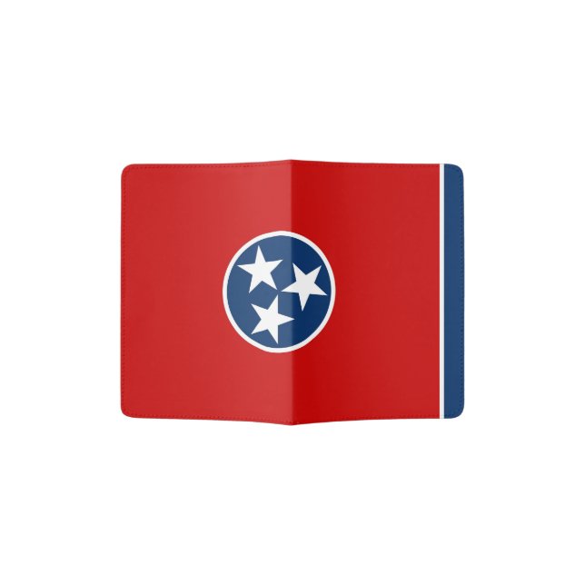 Passport Holder with flag of Tennessee, USA (Opened)