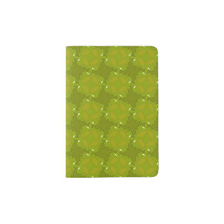Passport Holder with Light Olive Green Design