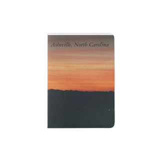 Passport Holder with Sunset Design