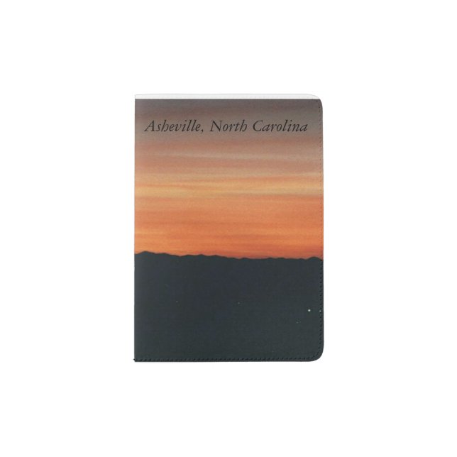Passport Holder with Sunset Design (Front)