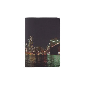 Passport Holder with Urban Night Photography