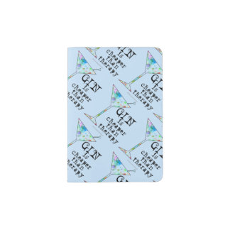 PASSPORT HOLDERS - GIN IS CHEAPER THAN THERAPY