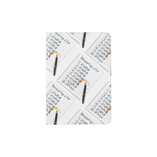 PASSPORT HOLDERS - VODKA SHOPPING LIST (Front)