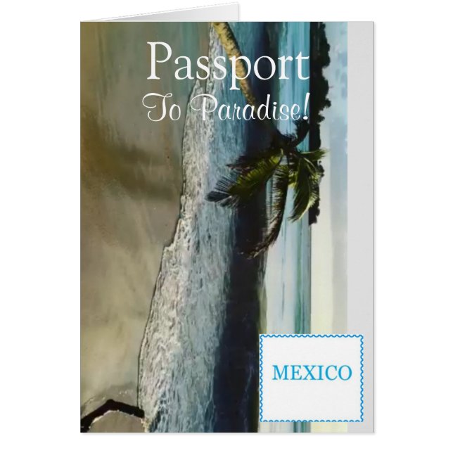 Passport Invitation Card|5.6" x 4 (Front)