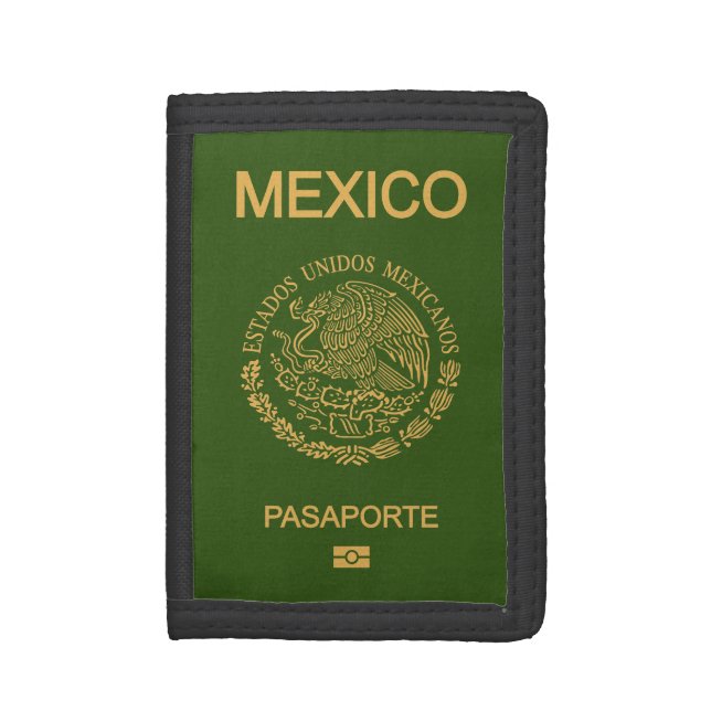 Passport Mexico Trifold Wallet (Front Vertical)