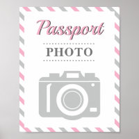 Passport Photo Booth Airplane Travel Party Theme