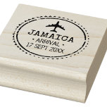 Passport Stamp Jamaica Destination Wedding<br><div class="desc">Passport stamp for a destination wedding in Jamaica.  Customize it with your location and date.  Also great for a family vacation favor.</div>