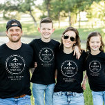 Passport Stamp Jamaica Family Vacation Black T-Shirt<br><div class="desc">Passport stamp family vacation shirt.  Customize it with your location,  family name and date.  Also great for a honeymoon or destination wedding.</div>