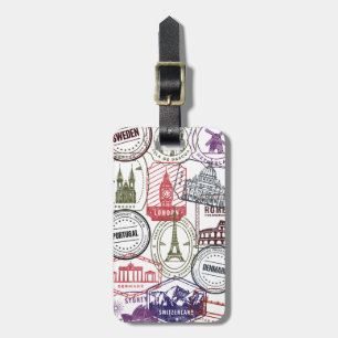 Passport Stamp Luggage Tag