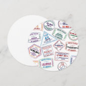 Passport Stamp Pattern Print (Front/Back)