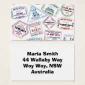 Passport Stamp Pattern Print (Front & Back)