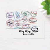 Passport Stamp Pattern Print (Desk)