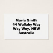 Passport Stamp Pattern Print (Back)