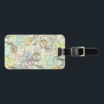 Passport Stamp Print Luggage Tag<br><div class="desc">Passport Stamp Print Custom Design. This design is adapted from pixelscrapper.com</div>