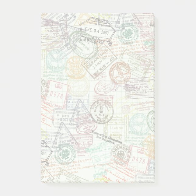 Passport Stamp Print Note (Front)