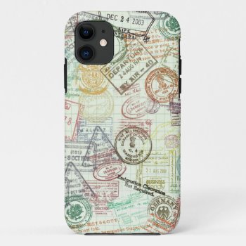 Passport Stamp Print Phone Case by stopnbuy at Zazzle