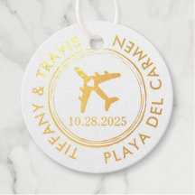 Passport Stamp Travel Theme REAL FOIL