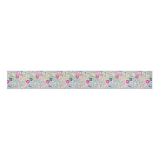 Passport Stamp Travel Themed Ribbon