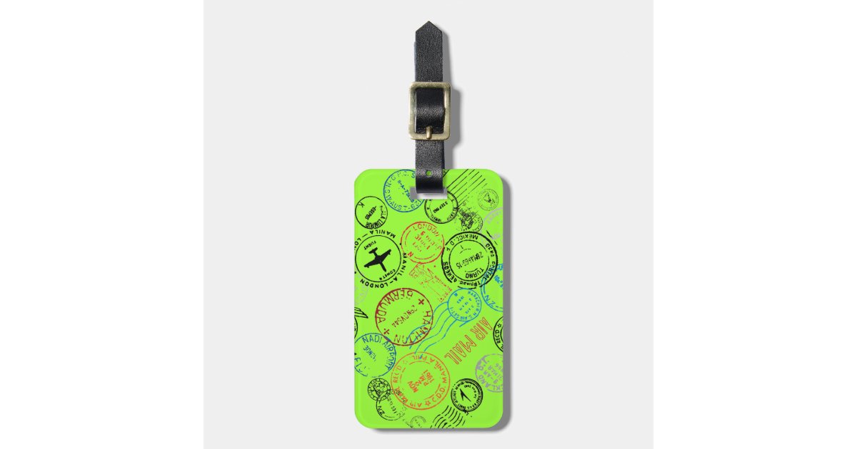 Passport Stamps Luggage Tags | Zazzle.com