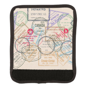 Passport Stamps Travel Luggage Handle Wrap
