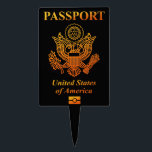 PASSPORT (USA) CAKE TOPPER<br><div class="desc">PASSPORT United states of America. Just wore this you are accustomed to the American.</div>