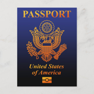 PASSPORT(USA) POSTCARD