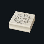 Passport Visa Style Travel Theme Wedding Rubber Stamp<br><div class="desc">Destination wedding rubber stamp that looks like a personalized passport marking, with a date in the middle and names and location name or any text you want around the circle. DESIGNER TIP: Click CUSTOMIZE FURTHER to change fonts and text placement. Visit the Custom Paper Works Zazzle shop for more destination...</div>