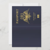 Passport Wedding Invitation (Back)
