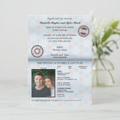 Passport Wedding Invitation (Standing Front)