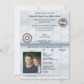 Passport Wedding Invitation (Front)