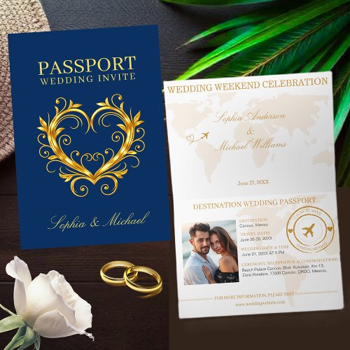 Passport Wedding Invitation-Destination Weddings