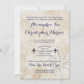 Passport Wedding Invite - Destination Travel Theme (Front)