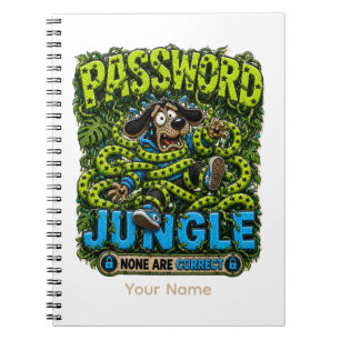 Password Jungle Personalized Funny IT Office  Notebook