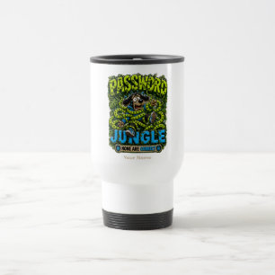 Password Jungle Personalized Funny IT Office  Travel Mug