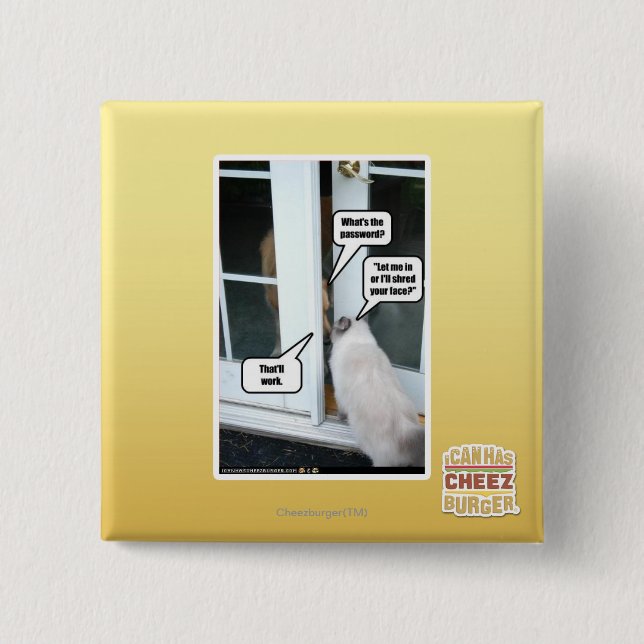 Password Please Pinback Button (Front)