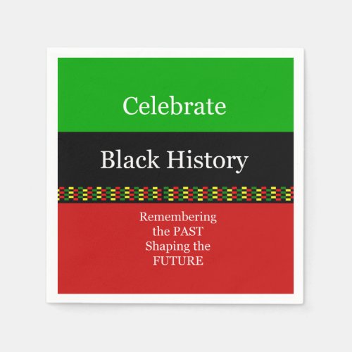 Past And Future BHM Party Paper Napkins