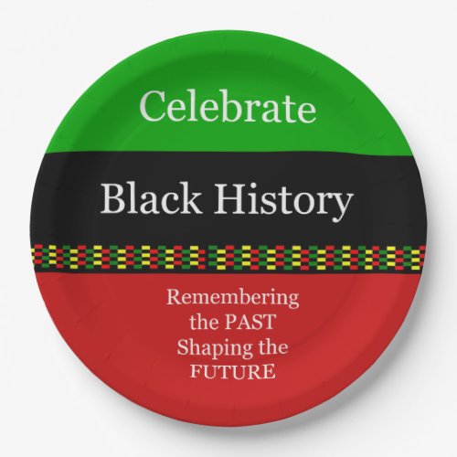 Past And Future BHM Party Paper Plates