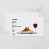 Past and Wine business Card (Front/Back)