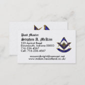 Past Master  Business Card (Front/Back)