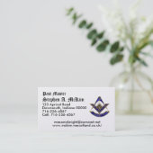 Past Master  Business Card (Standing Front)