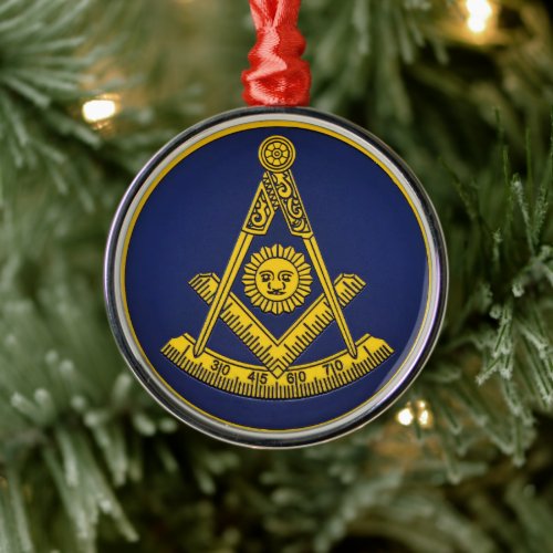 Past Master Freemason Masonic Freemasonry Metal Ornament